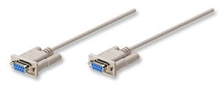 Cable Serial - DB9 - RS232 - Null Modem MANHATTAN 301404